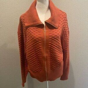 Mark New York Andrew Marc Zipper Cardigan New Womans Size XL